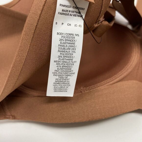 Nike Alate Minimalist Low Support Brown Padded Sports Bra Size Small Cup C-E - Picture 6 of 8